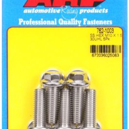 ARP M10 X 1.50 X 30 SS Hex Bolts (5/Pkg)