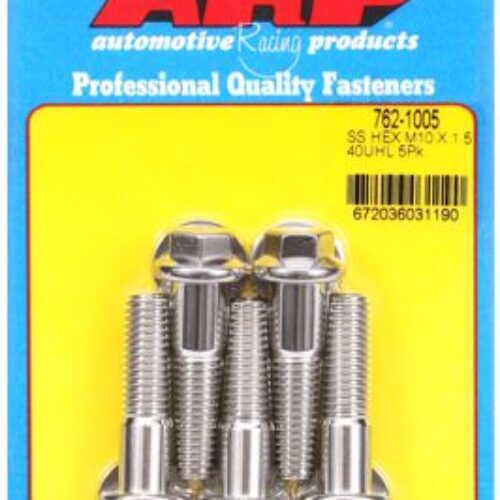ARP M10 X 1.50 X 40 SS Hex Bolts (5/Pkg)