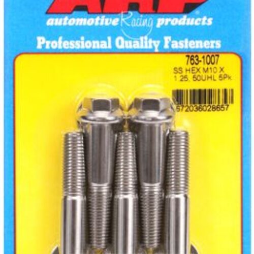 ARP M10 X 1.25 X 50 SS Hex Bolts (5/Pkg)