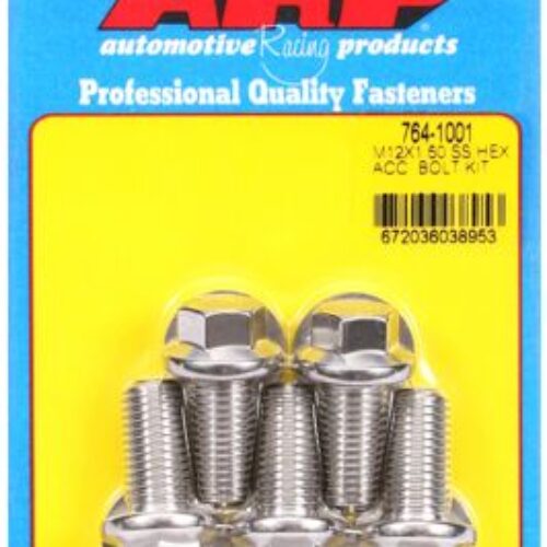 ARP M12 X 1.50 X 25 SS Hex Bolts (5/Pkg)