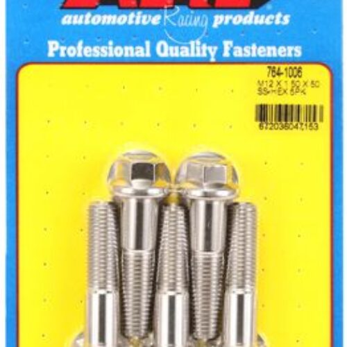ARP M12 X 1.5 X 50 Hex SS Bolts (5/Pkg)
