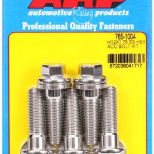 ARP M12 X 1.75 X 40 Hex Black SS Bolts (5/Pkg)