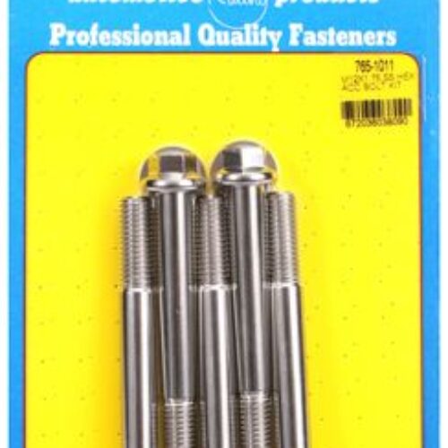 ARP M12 X 1.75 X 100 Hex Black SS Bolts (5/Pkg)