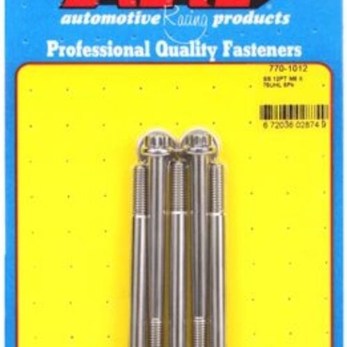 ARP M6 X 1.00 X 75 SS 12pt Bolts (5/Pkg)
