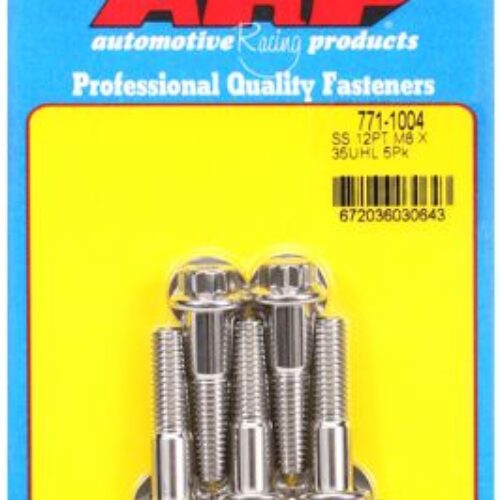 ARP M8 X 1.25 X 35mm 12pt SS Bolts (set Of 5)