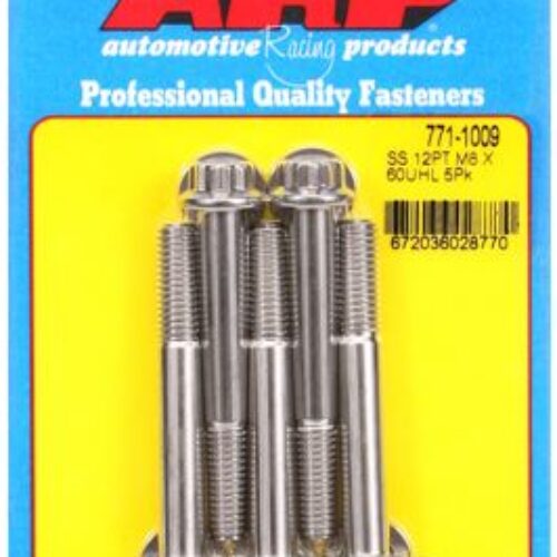 ARP M8 X 1.25 X 60 12pt SS Bolts (5/Pkg)