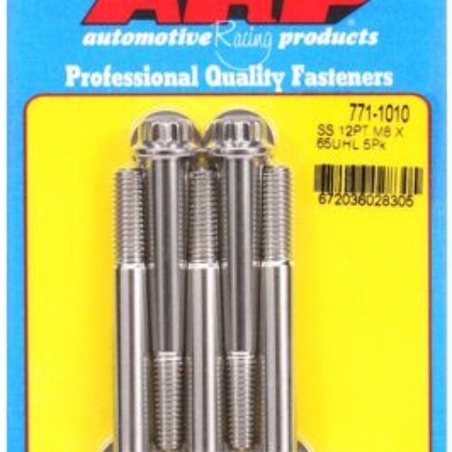 ARP M8 X 1.25 X 65 12pt SS Bolts (5/Pkg)
