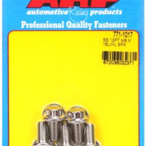 ARP M8 X 1.25 X 16 12pt Stainless Steel Bolts (set Of 5)