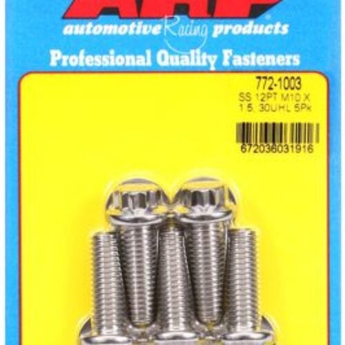ARP M10 X 1.50 X 30 12pt SS Bolts (5/Pkg)
