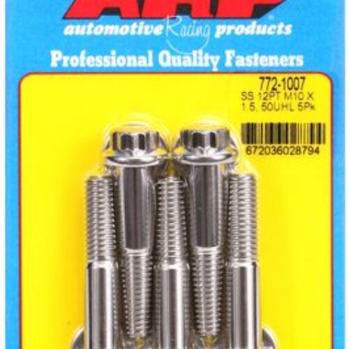 ARP M10 X 1.50 X 50mm 12pt Stainless Steel Bolts (set Of 5)