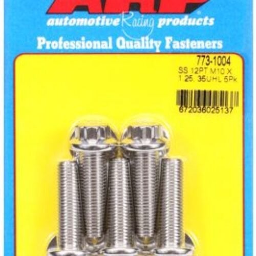 ARP M10 X 1.25 X 35 12pt SS Bolts (5/Pkg)