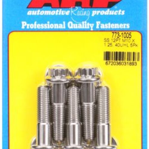 ARP M10 X 1.25 X 40 12pt SS Bolts (5/Pkg)