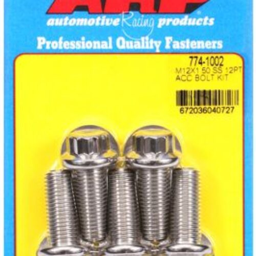 ARP M12 X 1.50 X 30mm 12pt SS Bolts (pack Of 5)