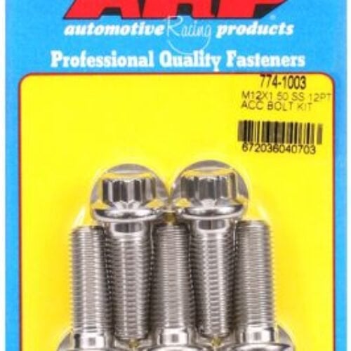 ARP M12 X 1.50 X 35 12pt SS Bolts – Pack Of 5