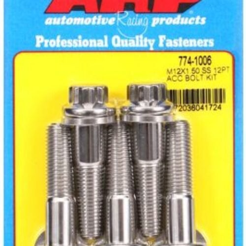 ARP M12 X 1.50 X 50 12pt SS Bolts (5/Pkg)