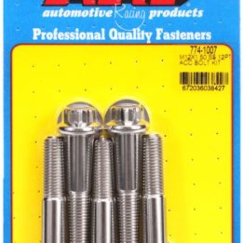 ARP M12 X 1.50 X 60 12pt SS Bolts (5/Pkg)
