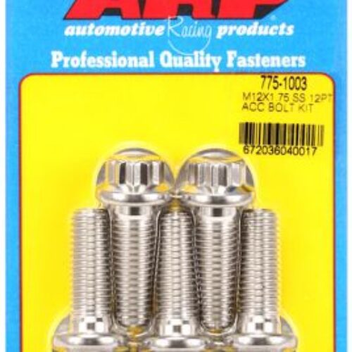 ARP M12 X 1.75 X 35mm 12pt Stainless Steel Bolts (set Of 5)