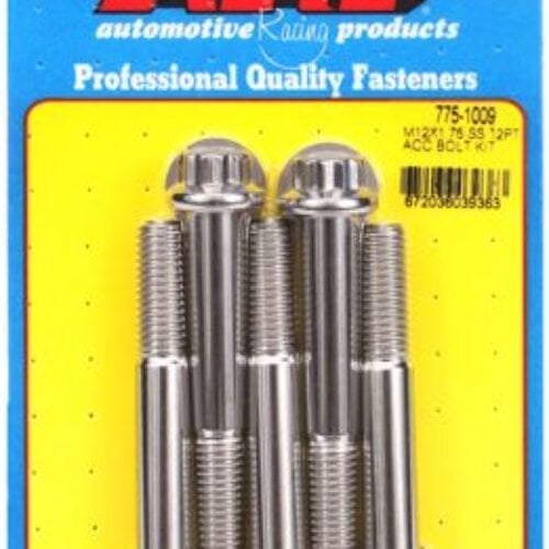 ARP M12 X 1.75 X 80 12pt SS Bolt Kit (5/Pkg)