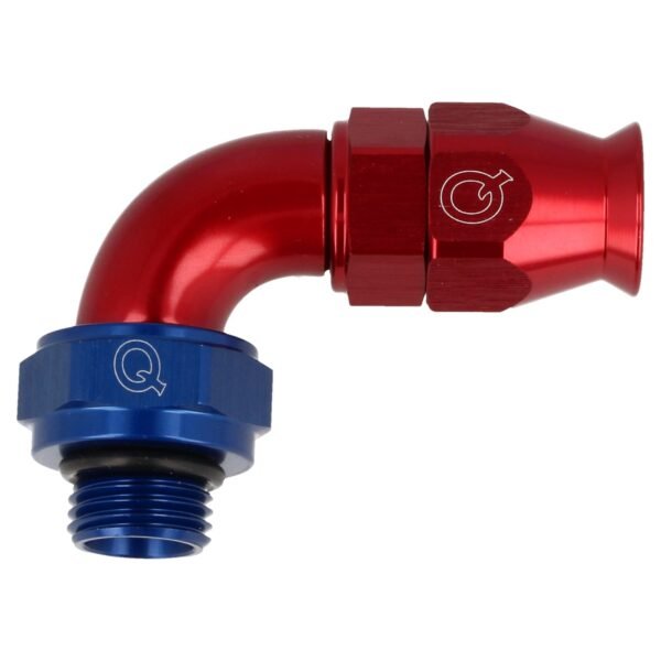 Hose Adapter PTFE 90 Deg (AN8) - O-Ring (AN8)