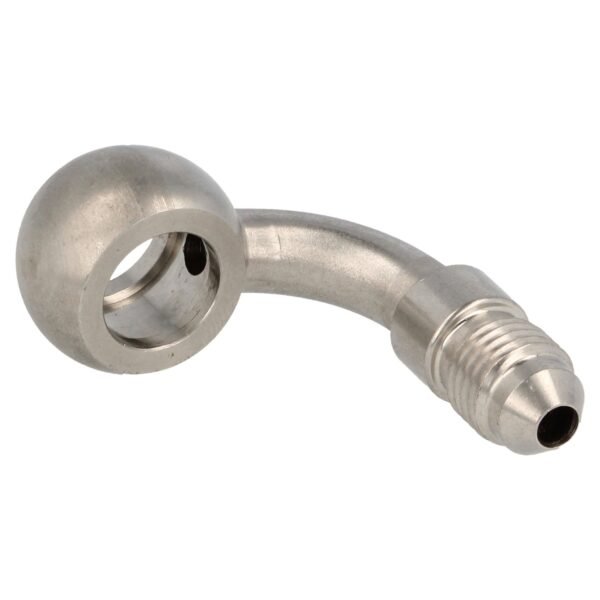 Stainless Steel Banjo Eye 90 Deg Male AN4