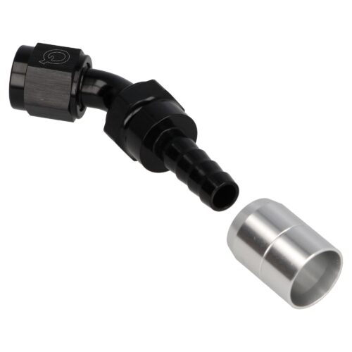Shrink Hose Adapter 45 Deg AN16
