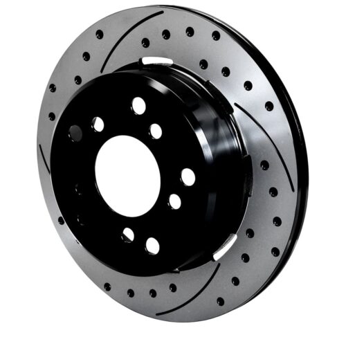 160-13337-BK – Wilwood SRP Rotor & Hat – 309x20mm Curved Slotted & Cross Drilled Left