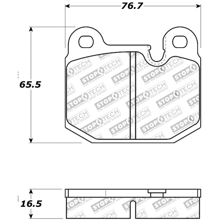 309.01740 - StopTech Sport Brake Pads with Shims - Image 6