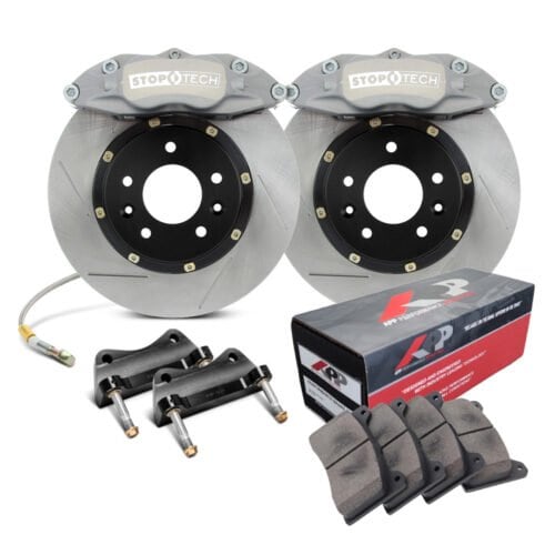 83.556.GV00.A1 – StopTech Competition Sport Big Brake Kit by APP – Front – 280x21mm Straight Slotted – ST-42R Grey Anodized