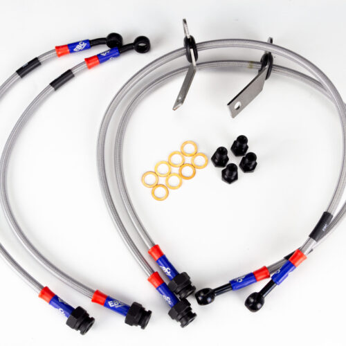 BLA2133-4L – EBC Braided Steel Brake Lines; Front & Rear