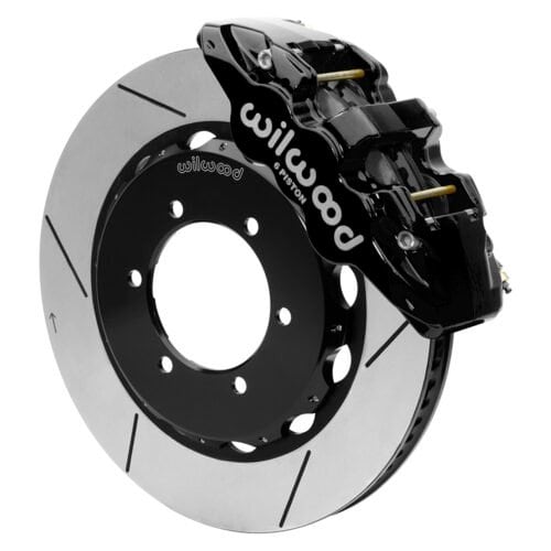 140-15525 – Wilwood Big Brake Kit – Front – 362x32mm Bi-Slotted – AERO6-DS Black