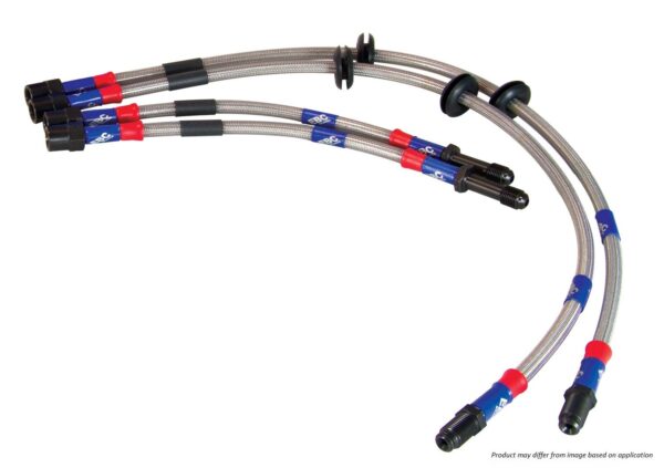 BLA2149-4L - EBC Braided Steel Brake Lines; Front & Rear - Image 2