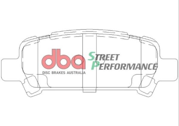 DB1379SP - DBA Street Performance Brake Pads; Rear - Image 4