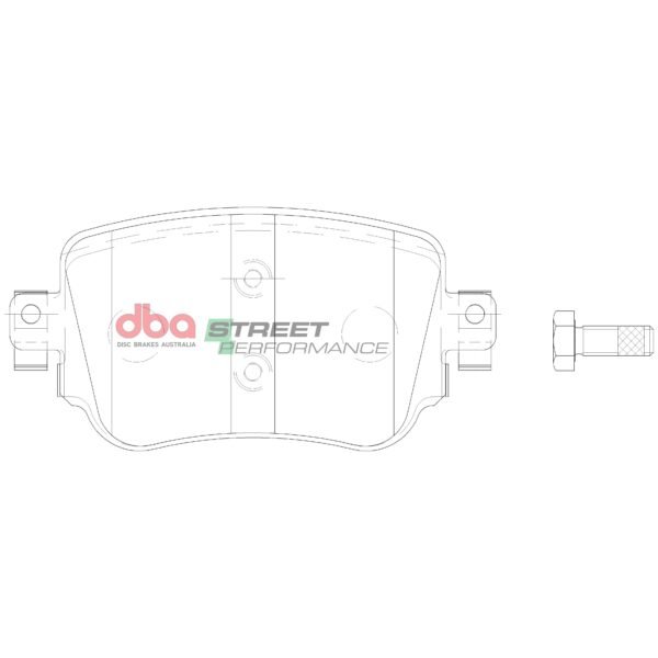 DB15009SP - DBA Street Performance Brake Pads; Rear - Image 4