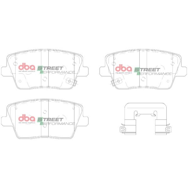 DB15013SP - DBA Street Performance Brake Pads; Rear - Image 4
