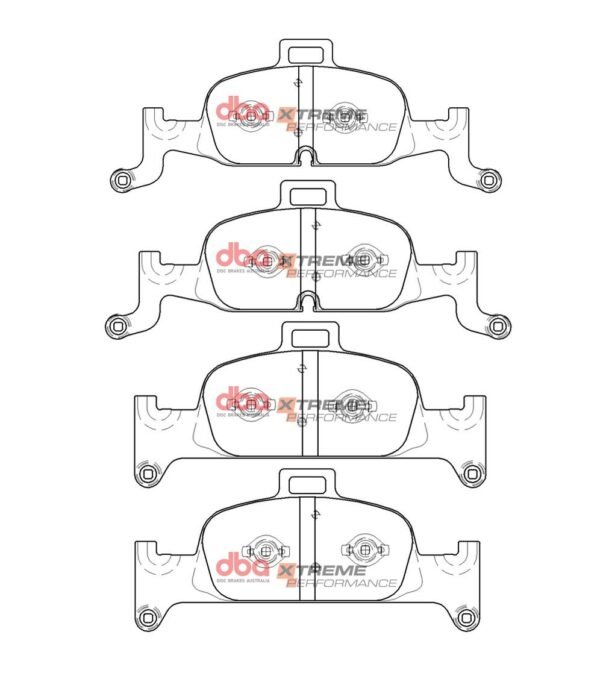 DB15060XP - DBA Xtreme Performance Brake Pads; Front - Image 4