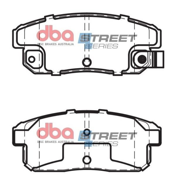 DB1671SS - DBA Street Series Brake Pads; Rear - Image 4