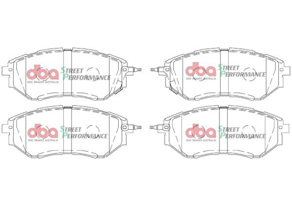 DB1722SP - DBA Street Performance Brake Pads; Front - Image 4