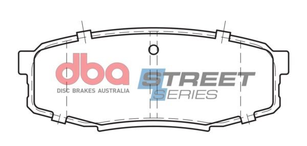 DB1857SS - DBA Street Series Brake Pads; Rear - Image 4