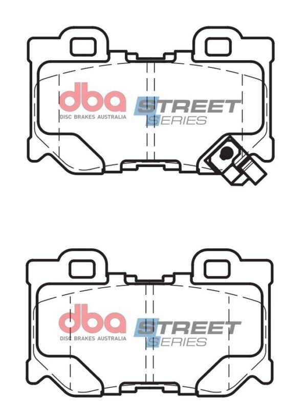 DB2401SS - DBA Street Series Brake Pads; Rear - Image 4