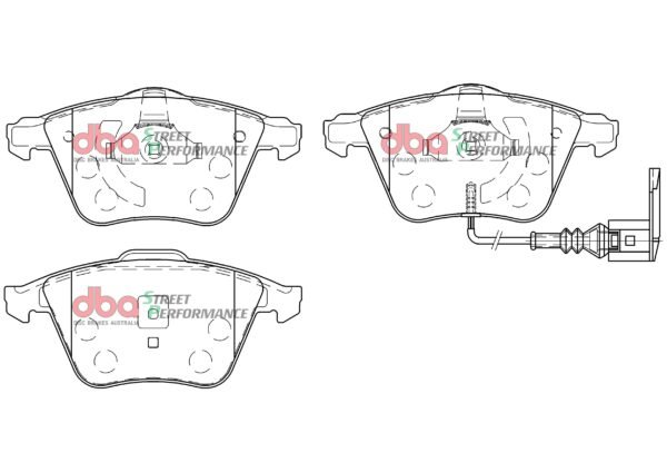 DB2402SP - DBA Street Performance Brake Pads; Front - Image 4