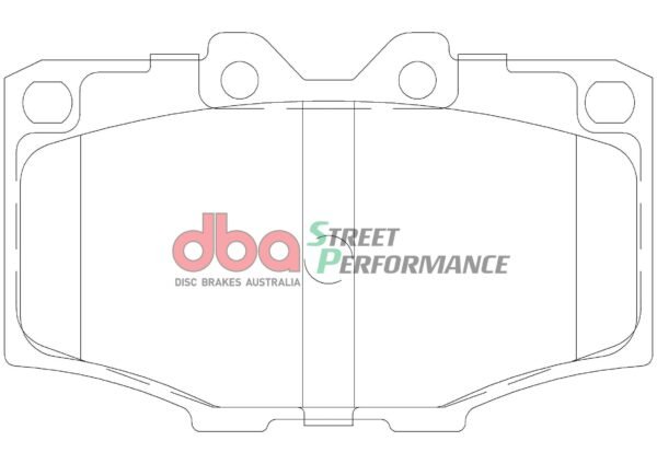 DB288SP - DBA Street Performance Brake Pads; Front - Image 4