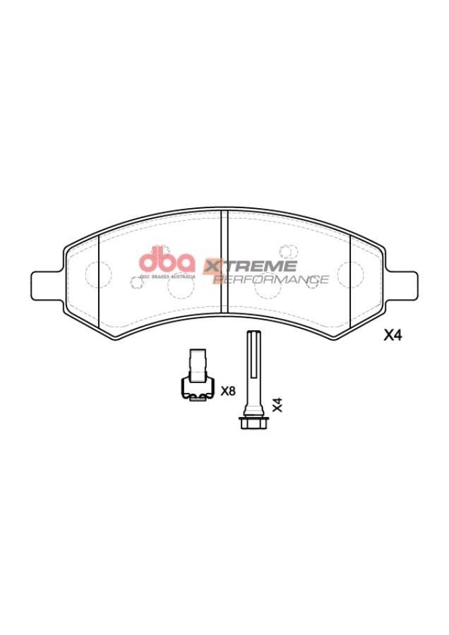DB7991XP - DBA Xtreme Performance Brake Pads; Front - Image 4