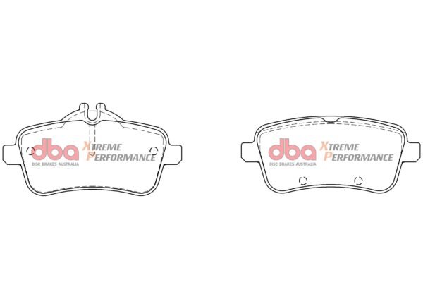 DB8880XP - DBA Xtreme Performance Brake Pads; Rear - Image 4