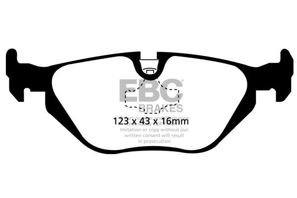 DP31079C - EBC Redstuff Brake Pads; Rear - Image 5