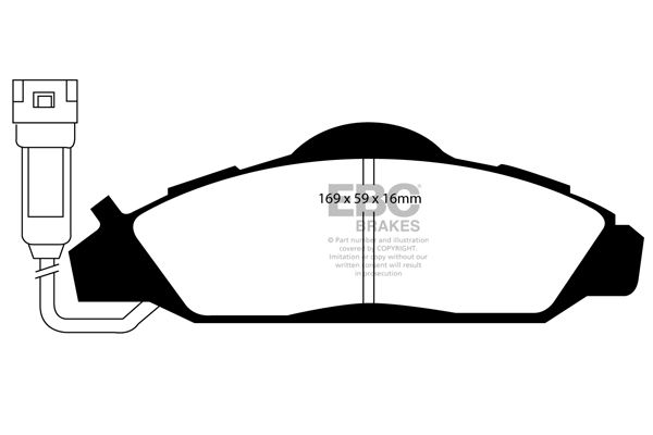 DP1126 - EBC Ultimax Brake Pads; Front - Image 3