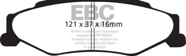 DP1160 - EBC Ultimax Brake Pads; Rear - Image 3