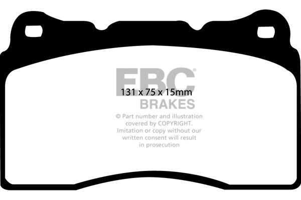 DP51210NDX - EBC Bluestuff NDX Brake Pads; Front - Image 5