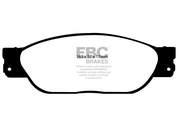 DP1220 - EBC Ultimax Brake Pads; Front - Image 3
