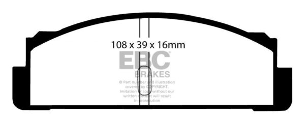 DP133 - EBC Ultimax Brake Pads; Front - Image 3