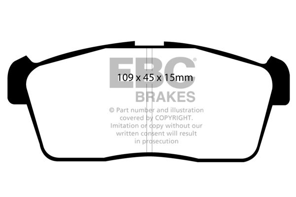 DP1344 - EBC Ultimax Brake Pads; Front - Image 3